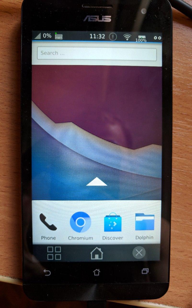 Debian with Plasma Mobile on a phone